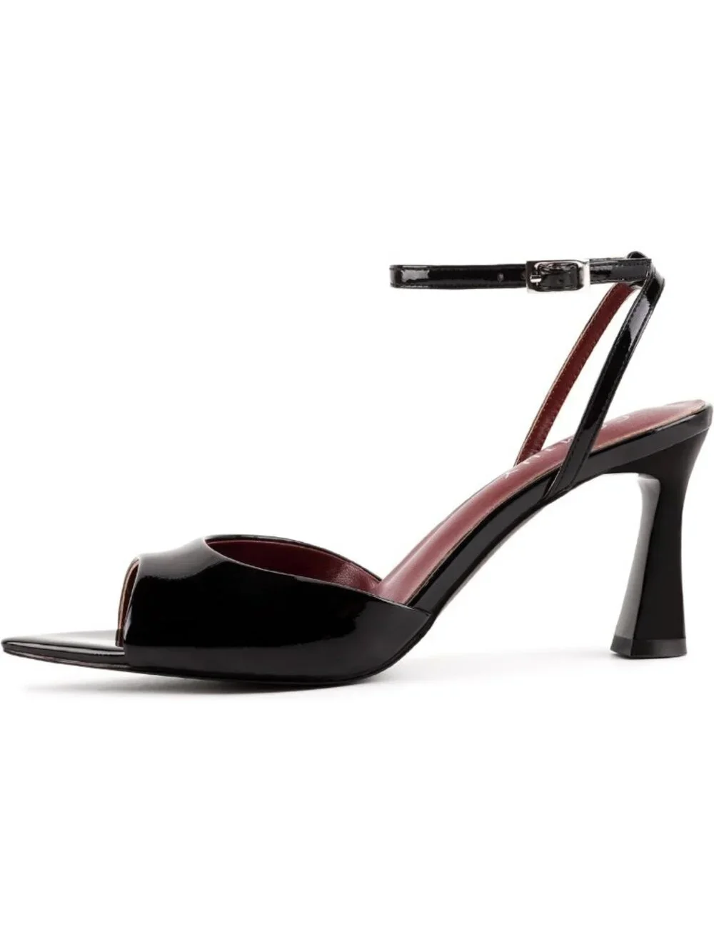 Chic Peep Toe High Heels for Women - Stylish Pointed Kitten Heel Sandals